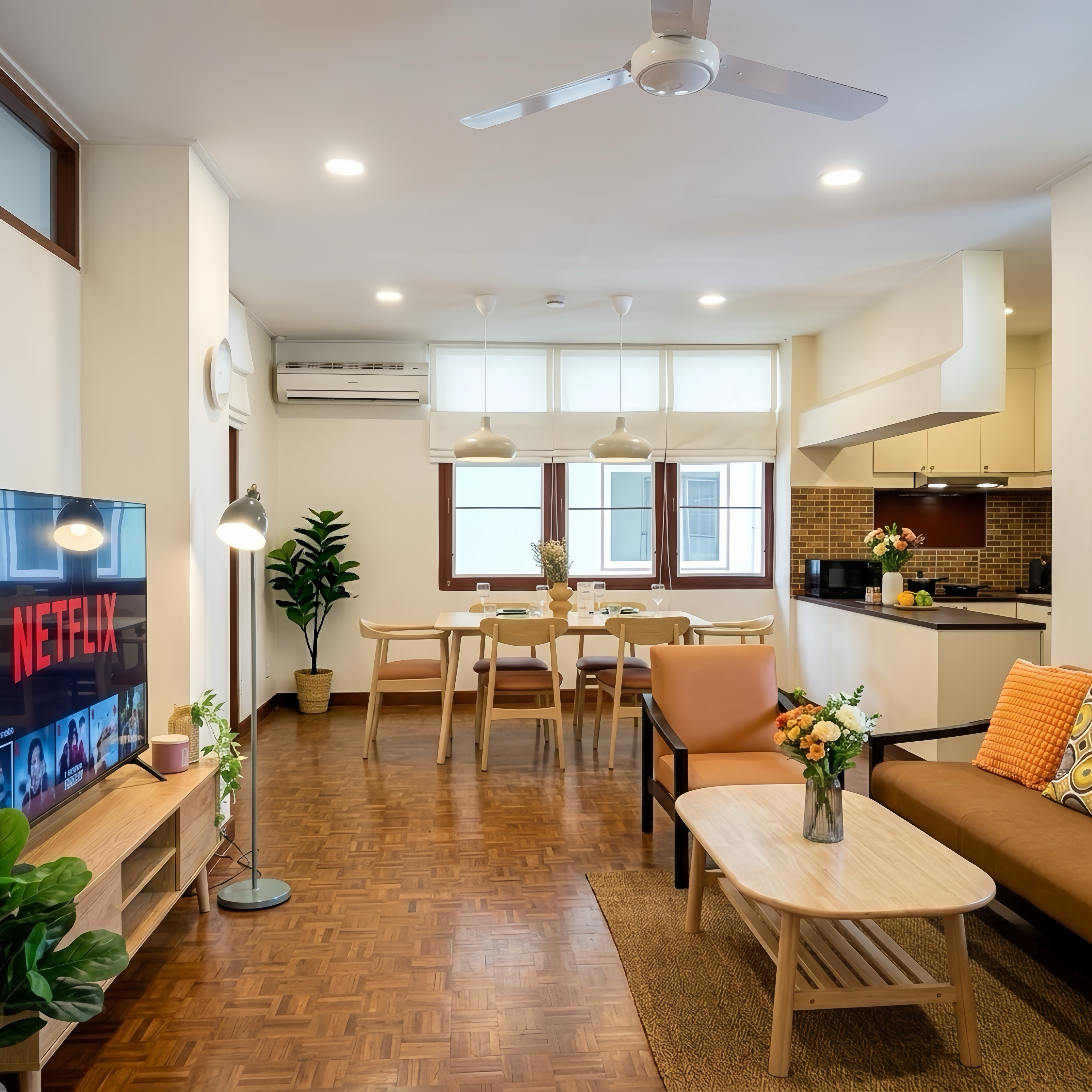 Large 2BR at B8 | 95sqm | Gym + Parking — managed short-term rental in Bangkok