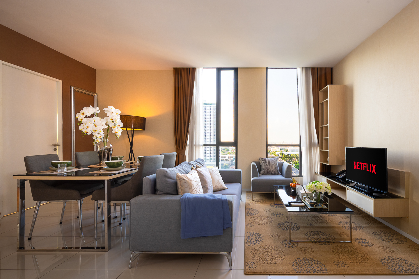 Wander | Skyline View · Pool, Gym, Full Kitchen — managed short-term rental in Bangkok