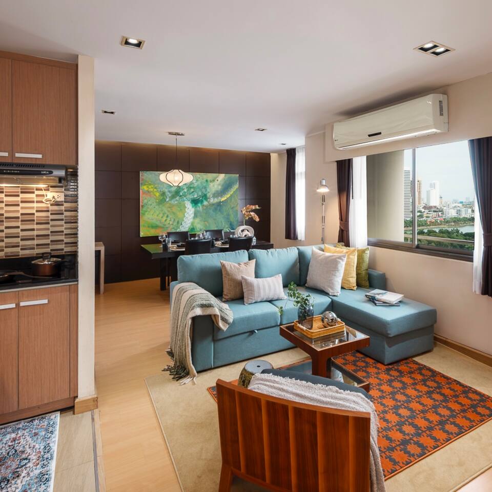 KingBed|BTS&Park»5min|ParkView|Gym|Washer|FastWiFi - Apartment — managed short-term rental in Bangkok