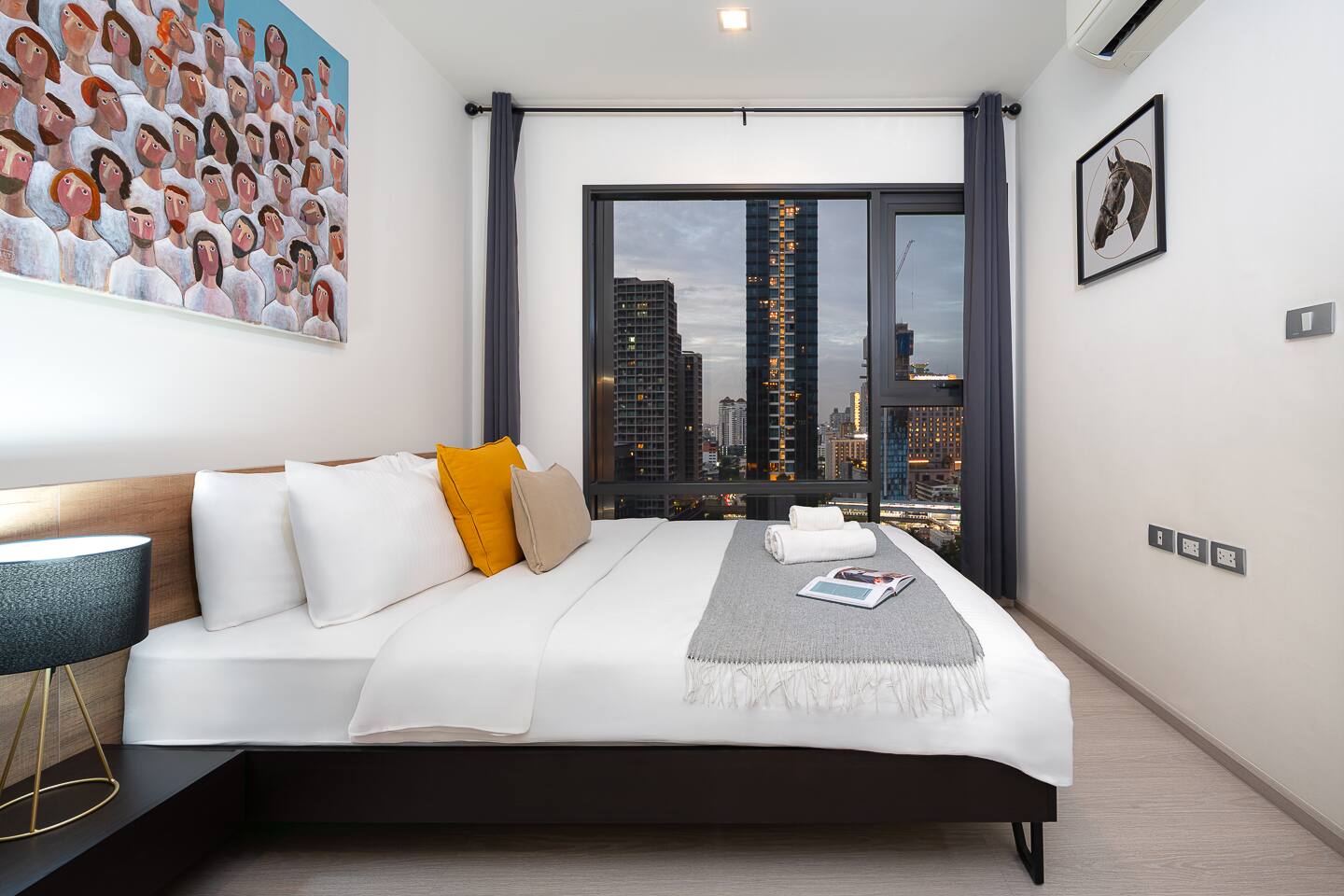 Wander | Skyline Balcony 19F | Full Kitchen | 5min to BTS — managed short-term rental in Bangkok